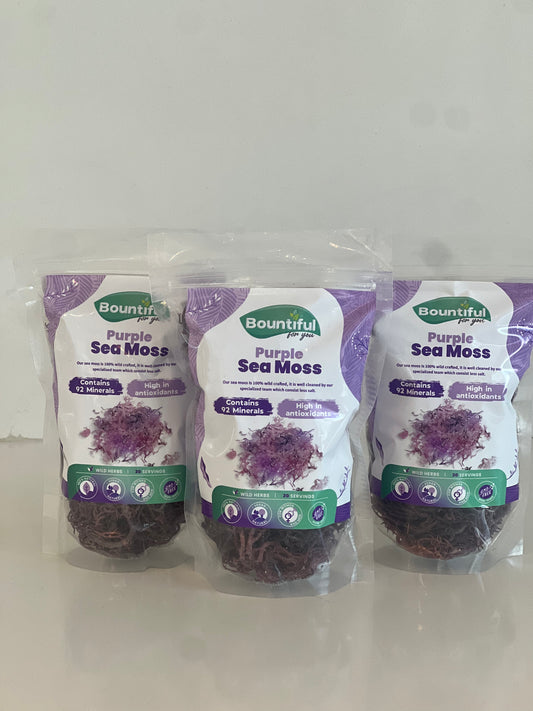 purple Sea Moss in small bags